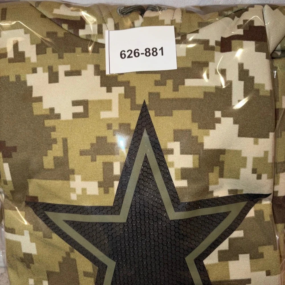 Nike Dallas Cowboys Salute to Service Digital Camo Hoodie Mens‎ Medium NFL Star